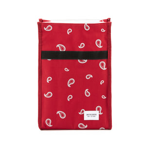 Reusable Insulated LunchSack - Red Paisley